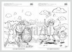 Wielkanocna Autorska kolorowanka PDF - obrazek 3